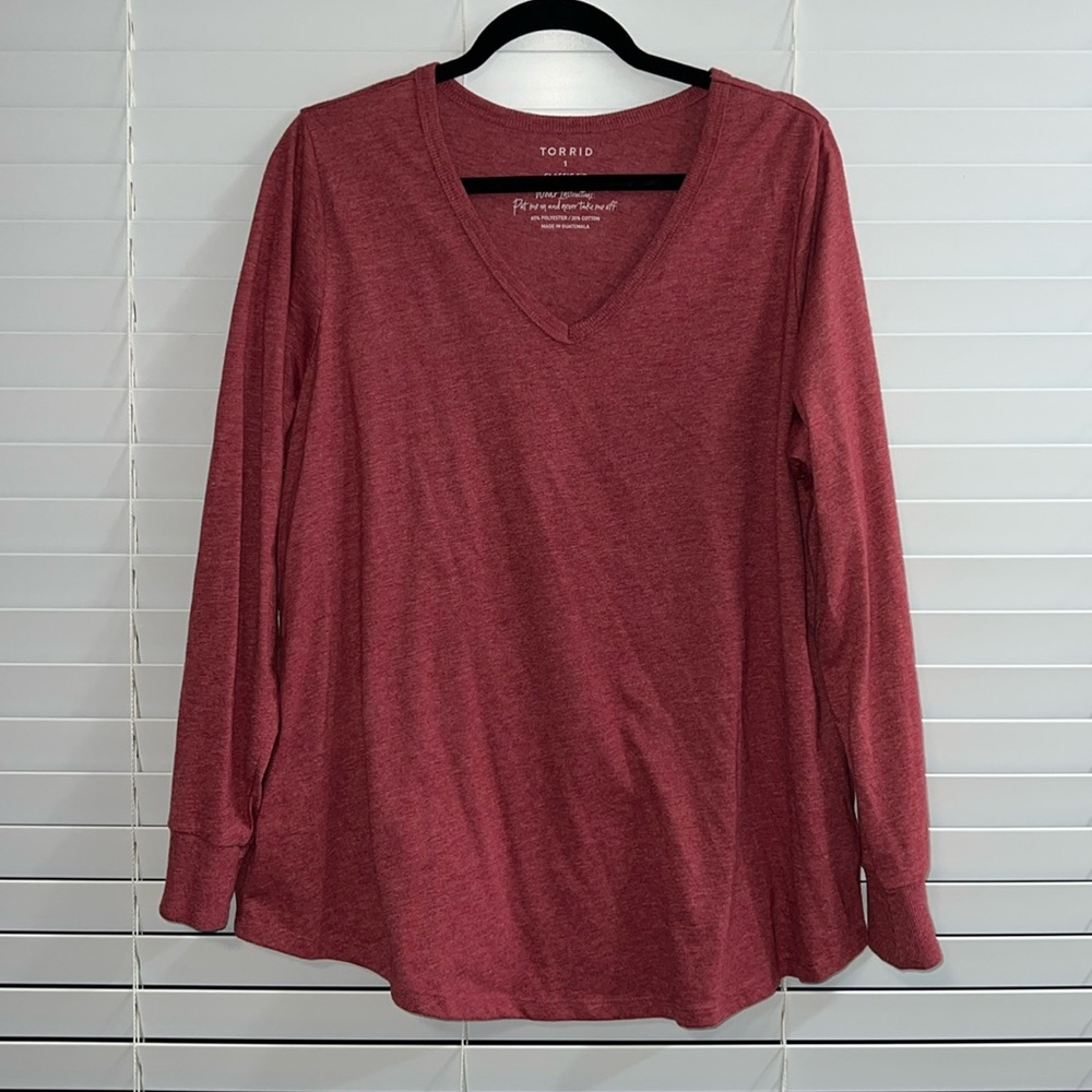 Long Sleeve V Neck